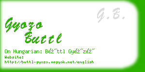 gyozo buttl business card